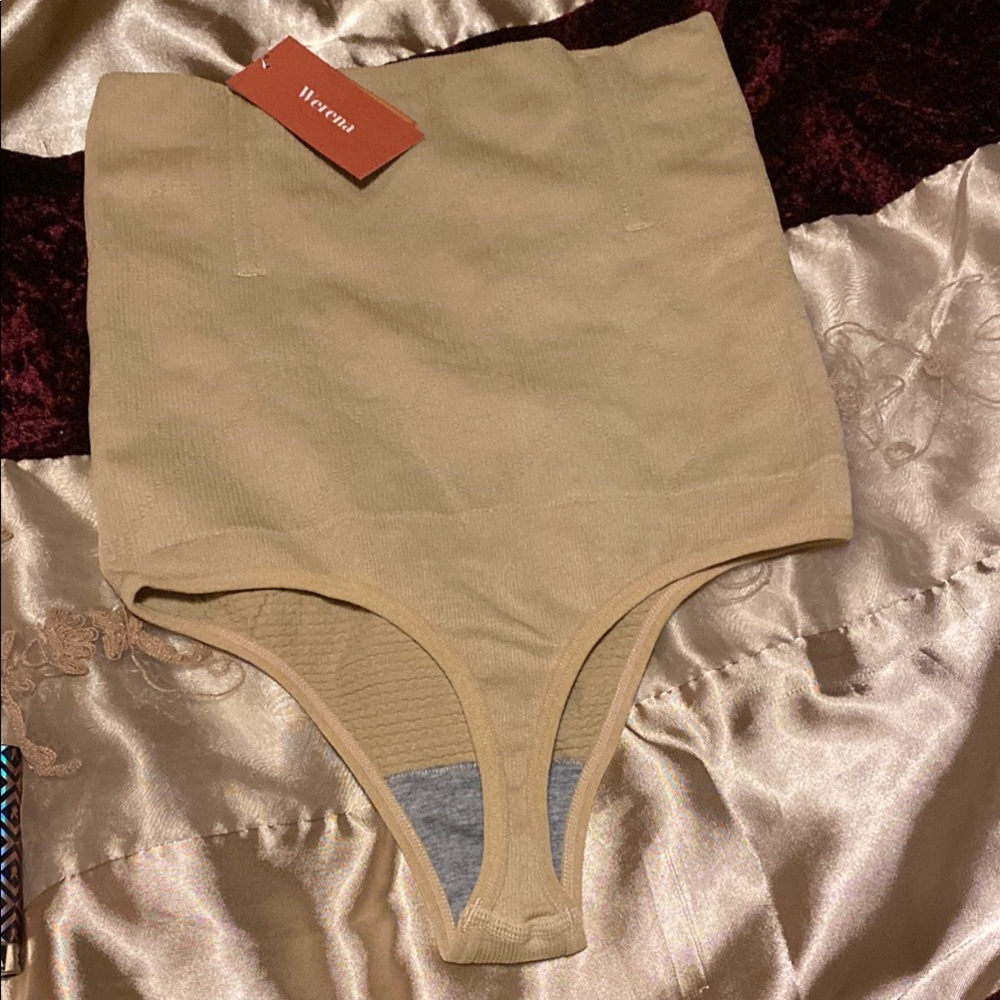 Tan High-Waisted Shapewear